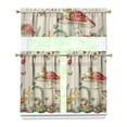 thumbnail image 1 of Fall Mushroom Kitchen Curtains Set 27.5x36in Polyester Fabric Rustic Design Ideal for Harvest Festival Kitchen Decoration, 1 of 6