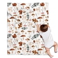 thumbnail image 1 of Fall Mushrooms Leaves Pattern Blanket,Comfortable Soft Flannel Throw Blanket,All Season,Warm Lightweight Blankets for Sofa Bed Couch Living Room Chair,30"x40", 1 of 4
