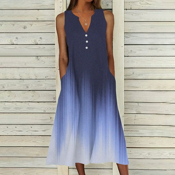 Fall New Arrivals Dresses!Brilliant Plus Size Dresses 4X Trendy Women's Summer Print Dress Short Sleeve Crew-Neck Loose Dress Beach Dress Sun Dress Ruffled Flowy Midi Dress