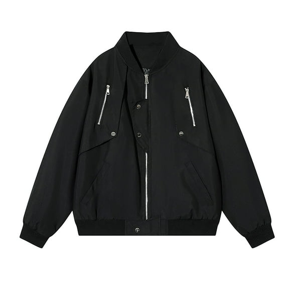 Fall New Men's Casual Jacket Jacket Stand Collar Loose Baseball Jacket