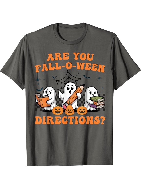 Fall O Ween Directions Teacher Ghost T-Shirt