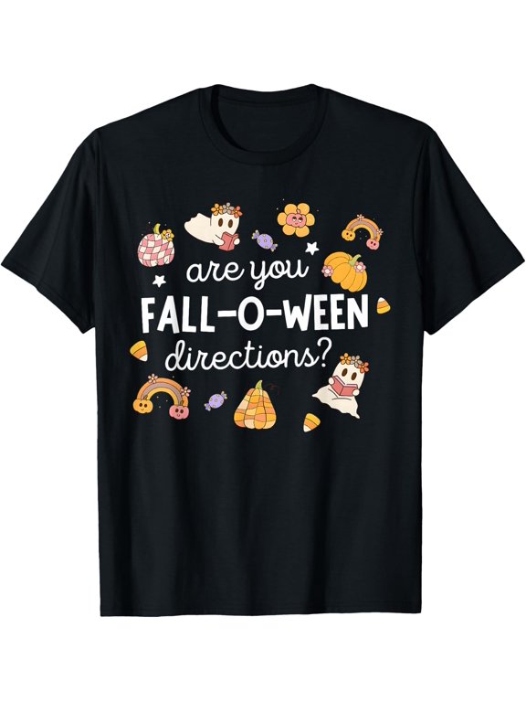 Fall O Ween Teacher Ghost Design T-Shirt