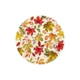 thumbnail image 1 of Fall Orange Pumpkin Round Tablecloth, Autumn Floral Table Cover, Thanksgiving Harvest Washable Tablecloth for Party Holiday Decor 47 In C, 1 of 6