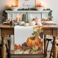 thumbnail image 1 of Fall Orange Table Runner, Autumn Thanksgiving Kitchen Dining Table Decoration for Home Party Decor 13x108 Inches, 1 of 9