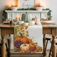 thumbnail image 1 of Fall Orange Table Runner, Autumn Thanksgiving Kitchen Dining Table Decoration for Home Party Decor 13x36 Inches, 1 of 9