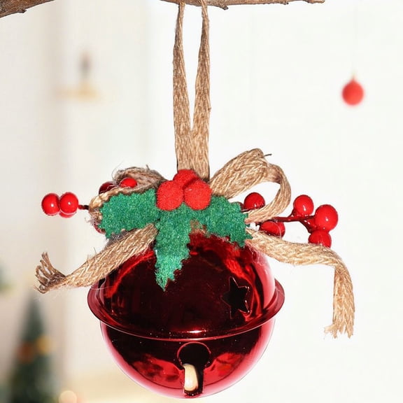 Fall Ornaments for Tree, Christmas Pendant Metal Ornament Christmas Decorations Pendant Red One Size