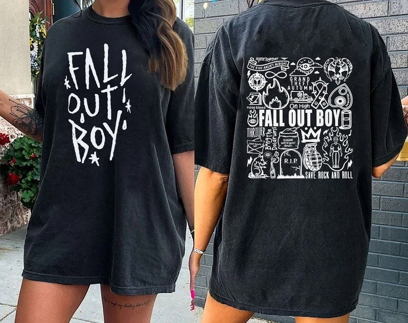 Fall Out Boy Doodle 2024 Shirt, Fall Out Boy Band Fan Sweatshirt, So