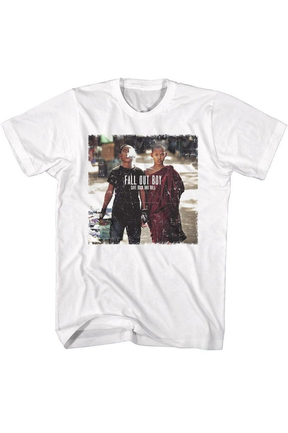 Fall Out Boy FOB Save Rock and Roll White T-Shirt