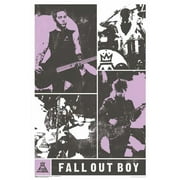Fall Out Boy Faded Panels Poster - 24-by-36 Inches