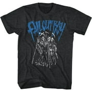 Fall Out Boy Grim Reapers Black Heather Adult T-Shirt