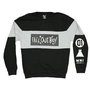 Fall Out Boy Mens Crewneck Sweatshirt - Name Box MMI 01 Sleeve (Small)