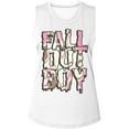 thumbnail image 1 of Fall Out Boy Neapolitan White Women's Muscle Tank Top T-Shirt, 1 of 2