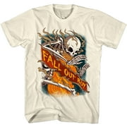 Fall Out Boy Skeletons on Fire Men's T Shirt