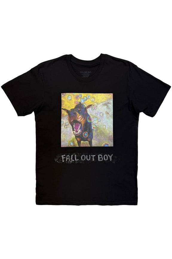 Fall Out Boy Unisex T-Shirt: Dog Painting (Black)