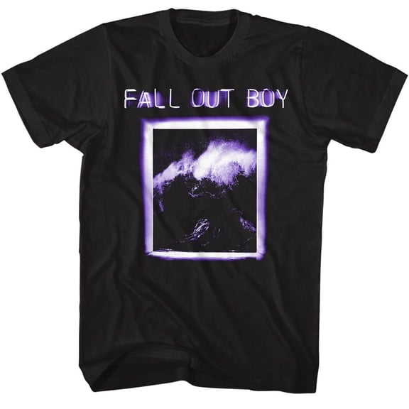 Fall Out Boy Wave Black Adult T-Shirt Lt