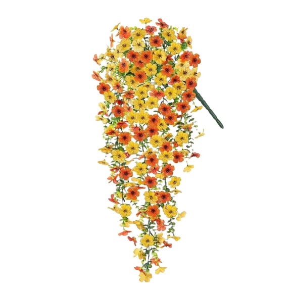 Fall Outdoor Artificial Silk Flowers - UV-Resistant, Rustic for Fall Outdoor Artificial Flowers, Thanksgiving Porch Decor & Garden Fake Silk Plants