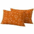 thumbnail image 1 of Fall Outdoor Pillow Covers 20"x12" Set of 2,Waterproof Throw Pillow Covers for Patio Furniture,Burnt Orange Pumpkin Thanksgiving Maple Leaf Decorative Cushion Pillowcases for Garden Porch Couch Sofa, 1 of 9