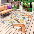 thumbnail image 1 of Fall Outdoor Rug for Patio/Deck/Porch, Non-Slip Large Area Rug 4 x 6 Ft, Cute Fox Hedgehog Owl Thanksgiving Autumn Leaves Indoor Outdoor Rugs Washable Area Rugs, Reversible Camping Rug Carpet Runner, 1 of 8