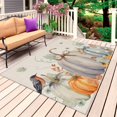 thumbnail image 1 of Fall Outdoor Rug for Patio/Deck/Porch, Non-Slip Large Area Rug 5 x 7 Ft, Orange Green Pumpkins Thanksgiving Bird Leaf Indoor Outdoor Rugs Washable Area Rugs, Reversible Camping Rug Carpet Runner, 1 of 8