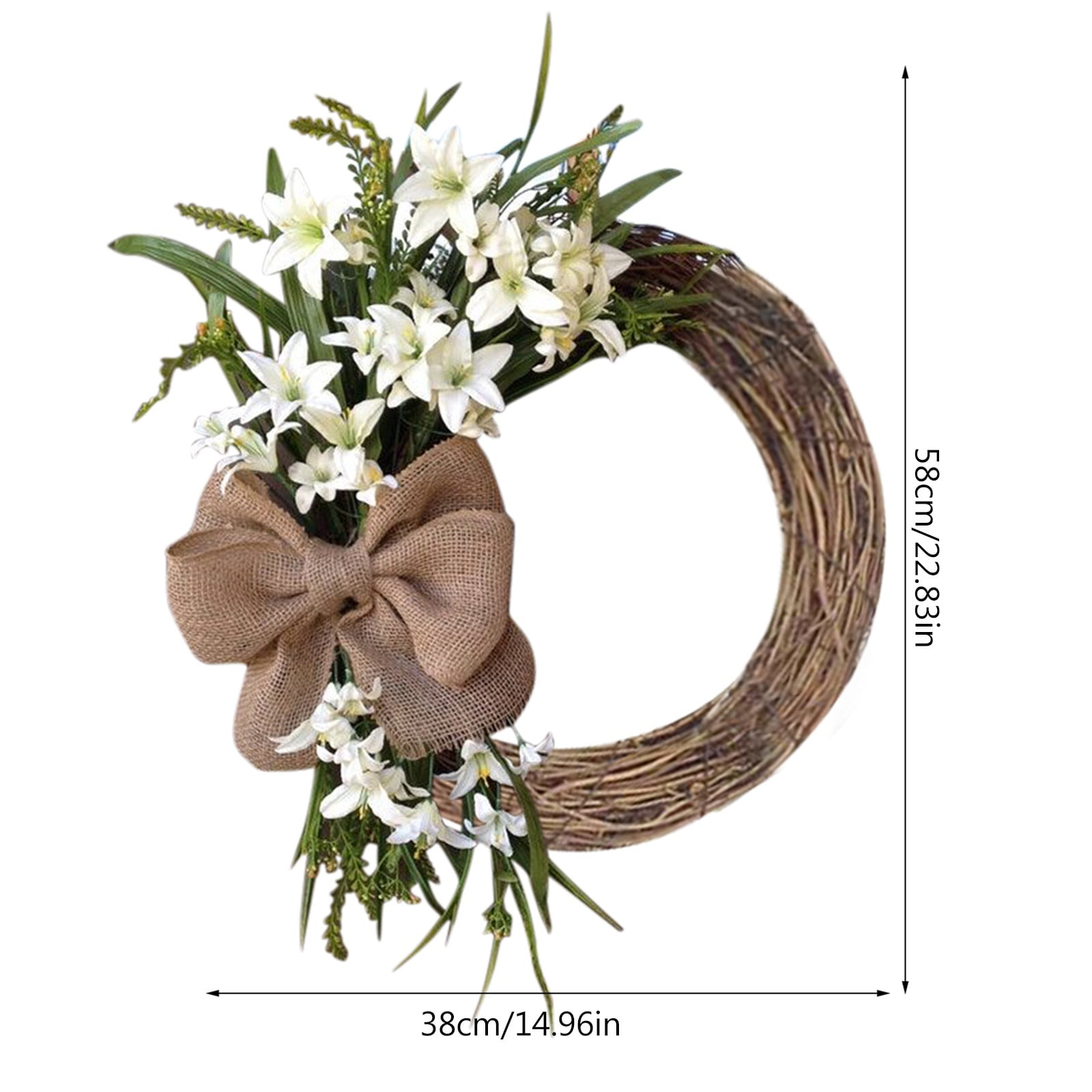 Fall Outdoor Wreaths Teardrop Wreaths for Front Door Beach Door Wreath