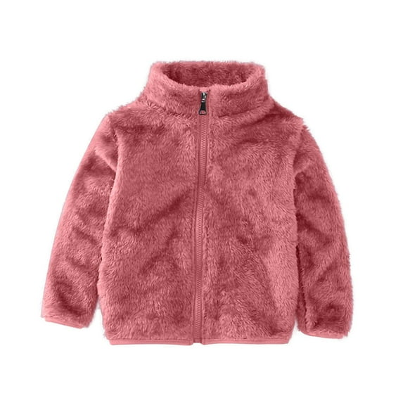 Fall Outerwear for Toddler Baby Girl New Warm Hooded Jacket Coats for Boys and Girls Fleece Zip up Jackets Kid Cute Winter Outerwear Red 3 Years