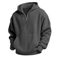 thumbnail image 1 of Fall Outfits Boys Casual Long Sleeve Sweatshirt Loose Zip Up Hoodie with Pockets Size 4-14, 1 of 6