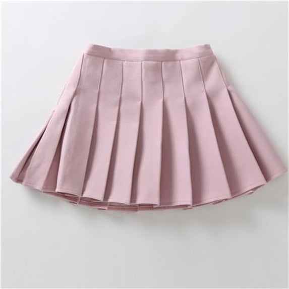 Fall Outfits Clearance! Uniform Skirts for Girls,Children's Solid Color Leggings Short Skirt Four Season Pleated Skirt Girls Performance Skirt,girls' school uniform dress - Pink 9 Years