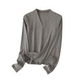 thumbnail image 1 of Fall Outfits For Women 2025 Sweatshirt With Pockets No Hood Fashion Hoodies & Sweatshirts Cotton Long Sleeve Blouses Dressy Casual, 1 of 3