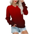 thumbnail image 1 of Fall Outfits For Women 2025 Sweatshirt With Pockets Oversized Striped Sweatshirt Crewneck Long Sleeve Long Sleeve Crop Top, 1 of 5