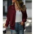 Fall Outfits for Women 2025 LHOPY Full Zip Up Lightweight Solid Color