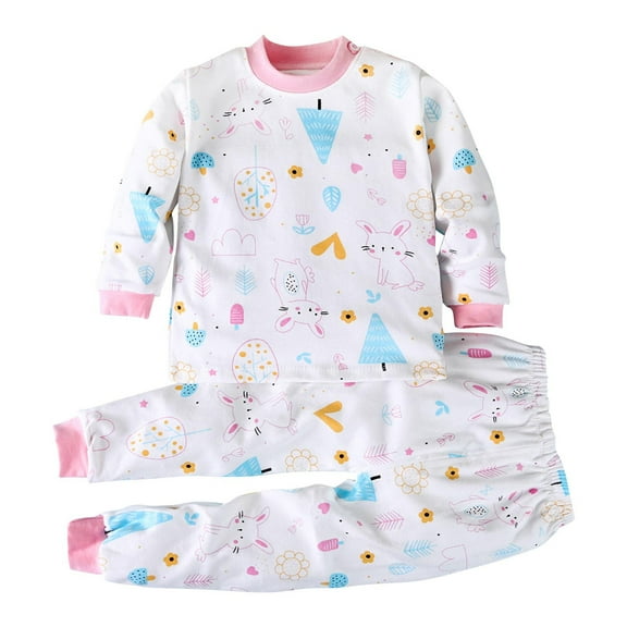 Fall Outfits for Girls Long Sleeve Lounge Sets Cute Printed Pullover Tops and Pants Winter Kids Clothes Boys 3M-7Y