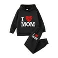 thumbnail image 1 of Fall Outfits for Girls Size 7/8 Girls 2 Piece Outfits Kids Short Sleeve Crewneck T-Shirts and Elastic Waist Drawstring Pants Clothing Sets, 1 of 2