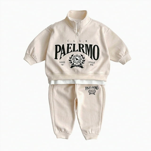 Fall Outfits for Toddler Girl Boy Long Sleeve Top and Long Pants Set