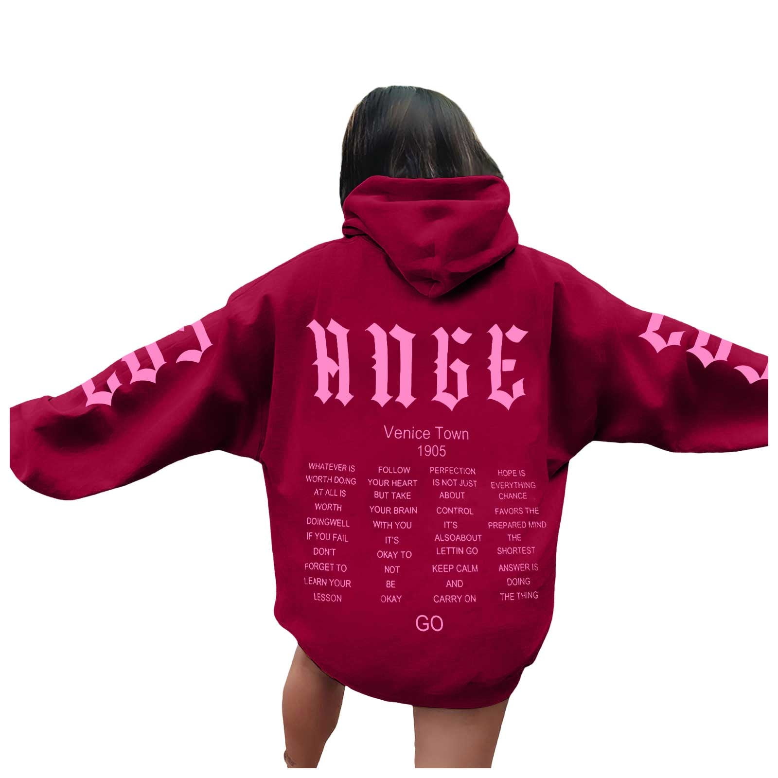 Fall Outfits for Women 2024 Fashion Casual Letter Printed Long Sleeve