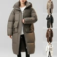 thumbnail image 1 of Fall Outfits for Women 2025 Puffer Jacket Womens Long Sleeved Solid Color Hooded Cotton Jacket With Pockets, 1 of 9