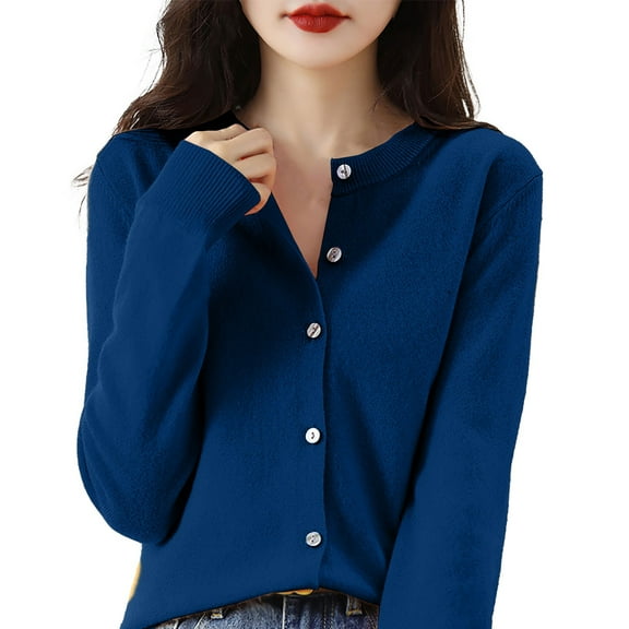 Fall Outfits for Women 2026 Long Sleeve Warm and cozy all through autumn and winter XXL Blue Fall Top