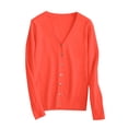 thumbnail image 1 of Fall Outfits for Women 2025 Long Sleeve V Neck XL Red Fall Top, 1 of 5