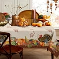 thumbnail image 1 of Fall Oval Tablecloth 60×84 Inch,Fall Pumpkin Tablecloths Thanksgiving Washable Table Cover, Autumn Decoration Table Cloths for Party Picnic Dinner Table Decor, 1 of 1