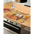 Fall Owl Stove Top Covers for Electric Stove, Heat Insulation Fireproof