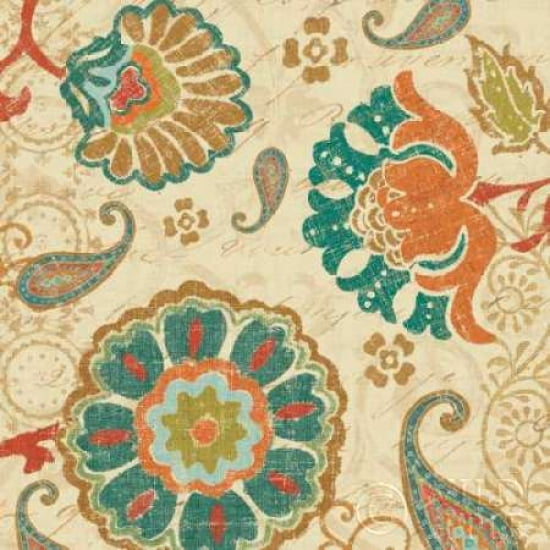 Fall Paisley II Canvas Art - Pela (24 x 24)
