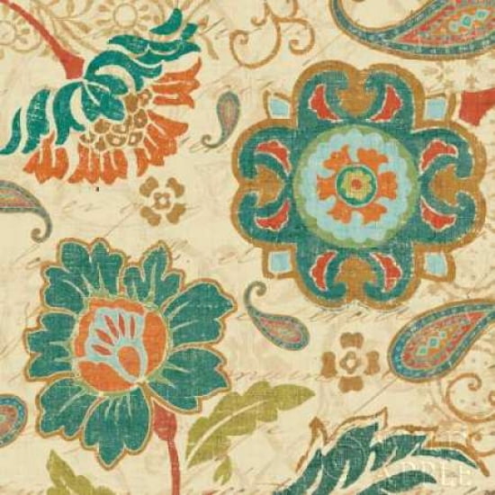 Fall Paisley III Canvas Art - Pela (24 x 24)