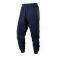 thumbnail image 1 of Fall Pants for Men Mens Winter Warm Sweatpants Fleece Sherpa Lined Track Pants Active Thermal Joggers with Zipper Pockets, 1 of 1