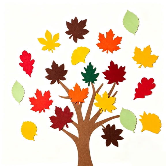 Fall Paper Cutouts Fall Maple Leaf Shapes Cutouts Paper for Thanksgiving Decor (90 Pieces)
