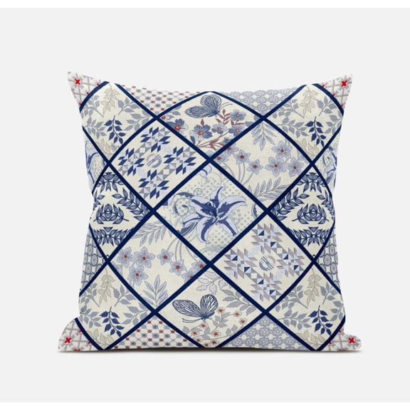 Amrita Sen Fall Patch Snowflowers Throw Pillow with Removable Cover in Gold Cream Peach 20x20