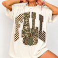 thumbnail image 1 of Fall Patterned Pumpkin Graphic Shirt Autumn Season Apparel Brown, 1 of 10