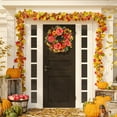 thumbnail image 1 of Fall Peony and Pumpkin Wreath - Year Round Wreath, Artificial Fall Wreath, Autumn Front Door Wreath Thanksgiving Wreath for Home Farmhouse Decor and Festival Celebration, 1 of 7
