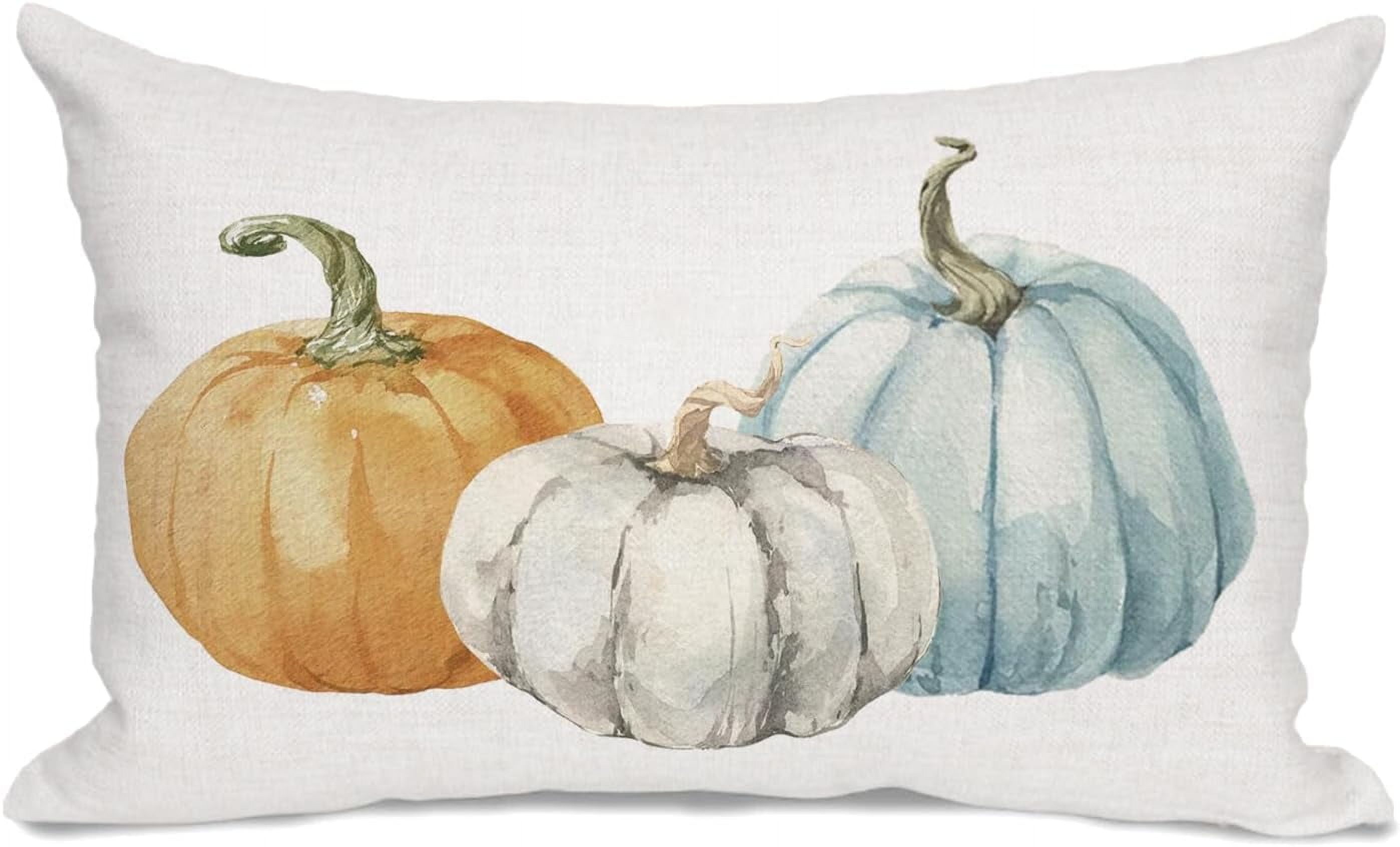 Christmas Pillow Cover 12x20 Inches - Faux Linen Holiday Throw Pillow Case For Farmhouse, Thanksgiving & Halloween Decor 3 thumbnail image