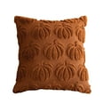 thumbnail image 1 of Fall Pillow Covers 11.8x11.8 Inch Autumn Pumpkin Throw Pillow Cases Soft Plush Cushion Covers 3D Embroidered Decor for Couch Sofa Bedroom Living Room Farmhouse Home Decor, Thanksgiving Pillow Covers, 1 of 3