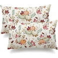 thumbnail image 1 of Fall Pillow Covers 16x16 inch Set of 2 Pumpkin Maple Leaf Flower Decorative Throw Pillow Covers Autumn Thanksgiving Farmhouse Decoration for Home Couch, 1 of 1