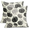 thumbnail image 1 of Fall Pillow Covers 18x18 Set of 2 Thanksgiving Themed Blue Yellow Orange Pumpkin Print Decorative Throw Pillows Outdoor Autumn Harvest PillowCase Farmhouse Linen Cushion Case Decor for Sofa Couch Bed, 1 of 1